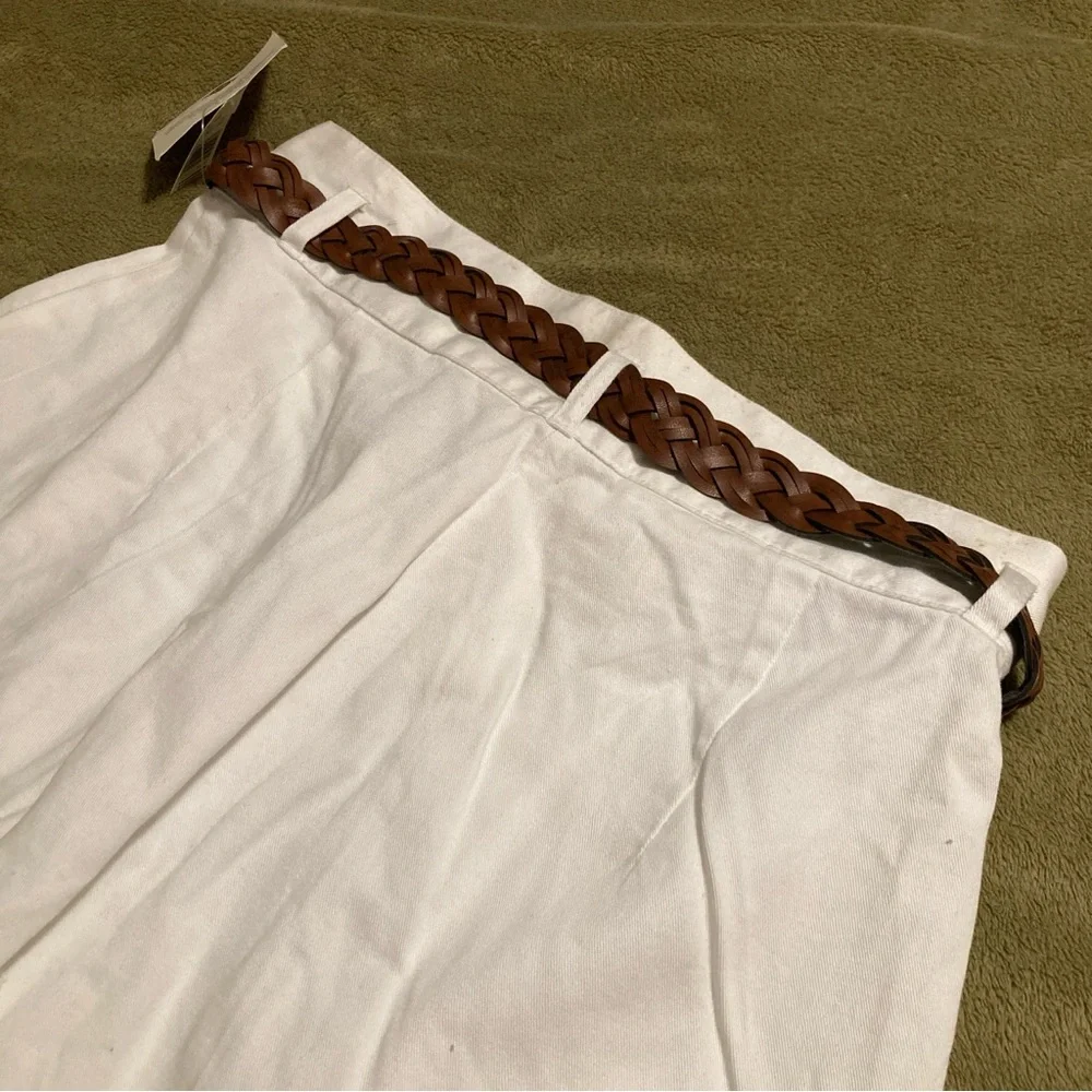 NWT Vintage Basic Editions Pleated Shorts with Belt Size 13/14